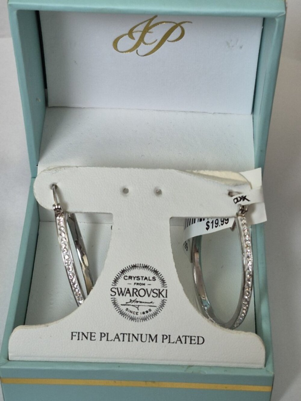Jenni Park earrings crystals from Swarovski Hoop Earrings NWT